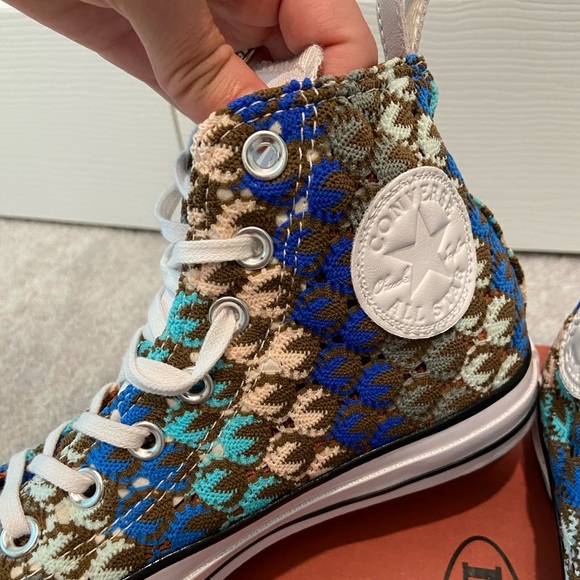 Converse + MISSONI High Top Converse Wmn Sz 6.5 - Picture 4 of 6